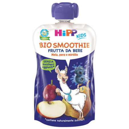 Hipp Bio Smoothies Mela-pera-mirtillo 120 Ml Hipp Bio Smoothies Mela-pera-mirtillo 120 Ml