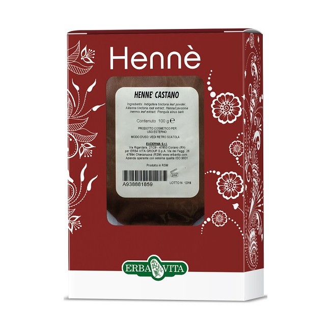 Henne Colorante Capelli Castano 100 G