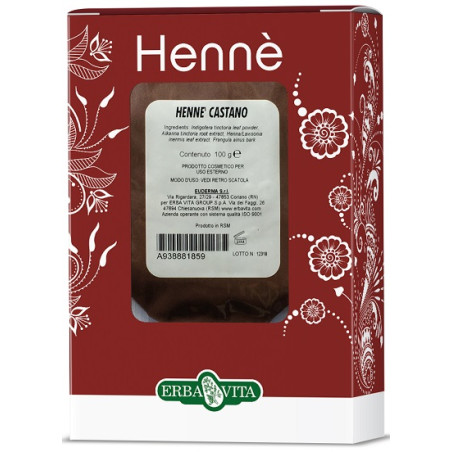 Henne Colorante Capelli Castano 100 G