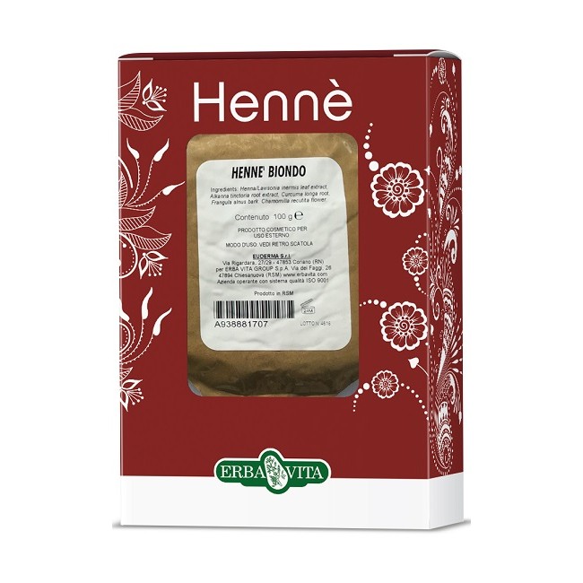 Henne Colorante Capelli Biondo 100 G