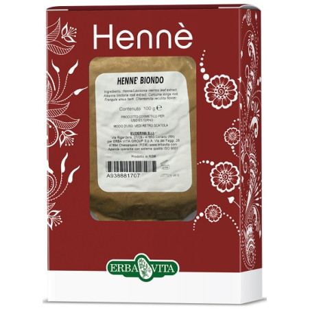 Henne Colorante Capelli Biondo 100 G