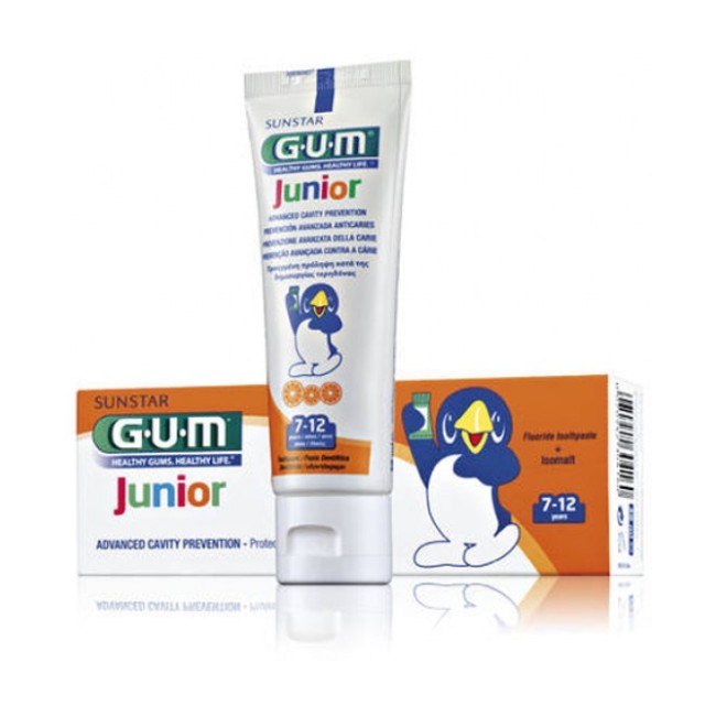 GUM JUNIOR DENTIFRICIO BAMBINI 7/12 FLUORO 1000 PPM 50 ML GUM JUNIOR DENTIFRICIO BAMBINI 7/12 FLUORO 1000 PPM 50 ML