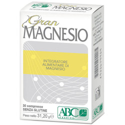 Confezione da 30 compresse di Gran Magnesio, integratore per energia e vitalità.