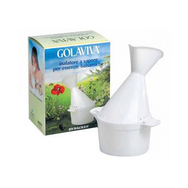 GOLAVIVA INALATORE VAPORE PER INALAZIONI CON ACQUA BOLLENTE ED ESSENZE BALSAMICHE 1 PEZZO GOLAVIVA INALATORE VAPORE PER INALAZIONI CON ACQUA BOLLENTE ED ESSENZE BALSAMICHE 1 PEZZO