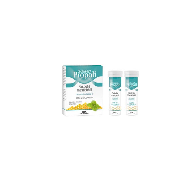 GOLASEPT PROPOLI 24 COMPRESSE MASTICABILI BALSAMICHE GOLASEPT PROPOLI 24 COMPRESSE MASTICABILI BALSAMICHE
