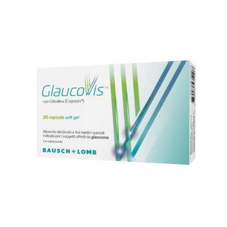 Confezione da 30 capsule di Glaucovis, integratore per il glaucoma e benessere della vista. Confezione da 30 capsule di Glaucovis, integratore per il glaucoma e benessere della vista.