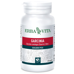 Confezione da 60 capsule di Erba Vita Garcinia Cambogia, integratore per la riduzione del peso corporeo.