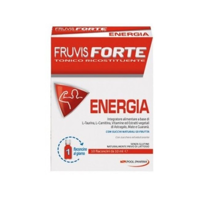 FRUVIS FORTE ENERGIA 10 FLACONCINI DA 10 ML FRUVIS FORTE ENERGIA 10 FLACONCINI DA 10 ML