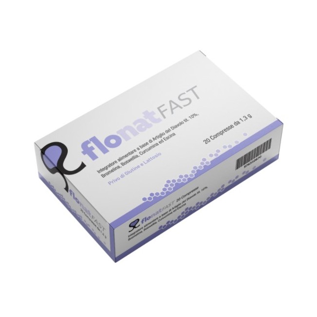 Confezione da 20 compresse di Flonat Fast Integratore Per La Funzionalità Articolare. Confezione da 20 compresse di Flonat Fast Integratore Per La Funzionalità Articolare.