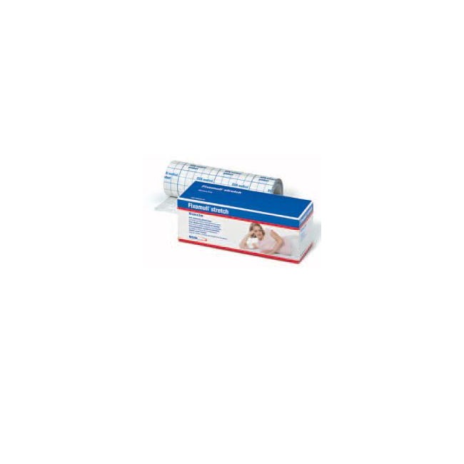 FASCIA AUTOADESIVA IPOALLERGENICA FISSAGGIO CATETERI FIXOMULL STRETCH. SUPPORTO IN POLIESTERE NON TESSUTO BIANCO, MASSA IN POLIC FASCIA AUTOADESIVA IPOALLERGENICA FISSAGGIO CATETERI FIXOMULL STRETCH. SUPPORTO IN POLIESTERE NON TESSUTO BIANCO, MASSA IN POLIC