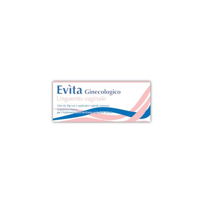 EVITA GINECOLOG UNGUENTO VAGINALE TUBO DA 30 G + 6 APPLICATORI VAGINALI MONOUSO EVITA GINECOLOG UNGUENTO VAGINALE TUBO DA 30 G + 6 APPLICATORI VAGINALI MONOUSO