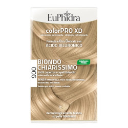 Confezione contenente Euphidra Colorpro XD Gel Colorante per Capelli Biondo Chiarissimo 900