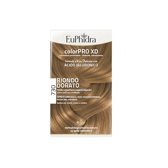 EUPHIDRA COLORPRO XD 730 BIONDO DORATO GEL COLORANTE CAPELLI IN FLACONE + ATTIVANTE + BALSAMO + GUANTI EUPHIDRA COLORPRO XD 730 BIONDO DORATO GEL COLORANTE CAPELLI IN FLACONE + ATTIVANTE + BALSAMO + GUANTI