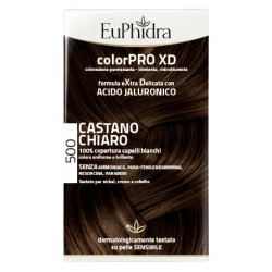 Confezione contenente Euphidra Colorpro XD Gel Colorante per Capelli Castano Chiaro 500