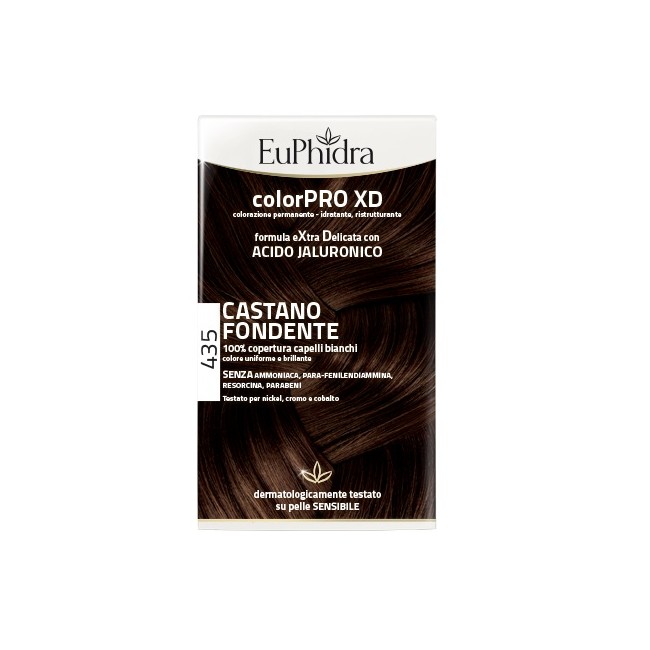 EUPHIDRA COLORPRO XD 435 CASTANO FONDENTE GEL COLORANTE CAPELLI IN FLACONE + ATTIVANTE + BALSAMO + GUANTI EUPHIDRA COLORPRO XD 435 CASTANO FONDENTE GEL COLORANTE CAPELLI IN FLACONE + ATTIVANTE + BALSAMO + GUANTI