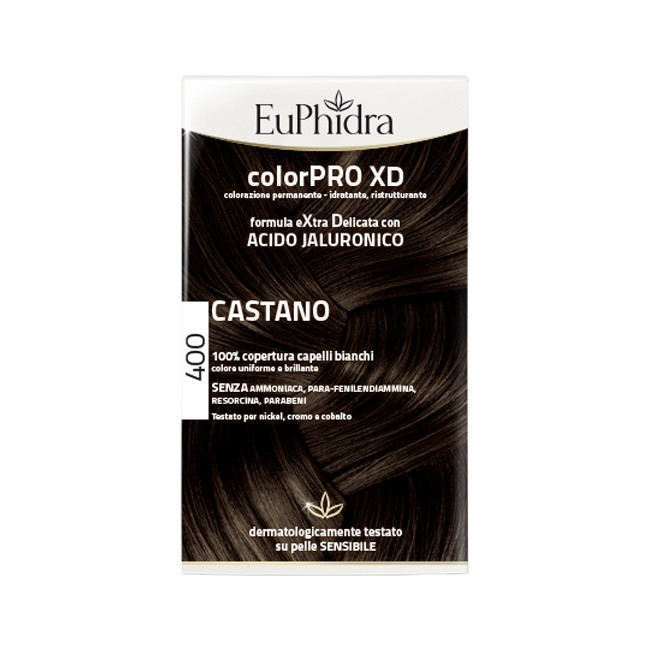 Confezione contenente Euphidra Colorpro XD Gel Colorante per Capelli Castano 400 Confezione contenente Euphidra Colorpro XD Gel Colorante per Capelli Castano 400