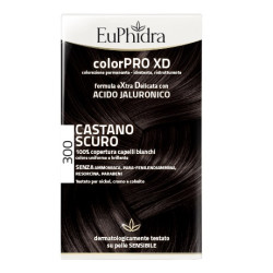 Confezione contenente Euphidra Colorpro XD Gel Colorante per Capelli Castano Scuro 300