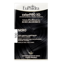 Confezione contenente Euphidra Colorpro XD Gel Colorante per Capelli Nero 100