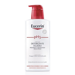 Flacone da 400 ml di Eucerin PH Fluido Detergente Delicato