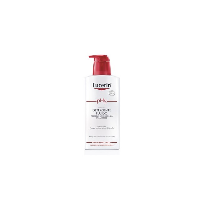 Flacone da 400 ml di Eucerin PH Fluido Detergente Delicato