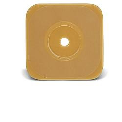 PLACCA FLESSIBILE CON BARRIERA PROTETTIVA CON IDROCOLLOIDI E SUPPORTO MICROPOROSO CON SISTEMA DI AGGANCIO ADESIVO RIPOSIZIONABIL