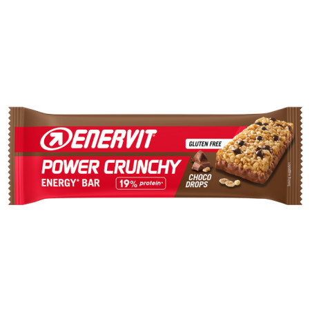 Barretta da 40 g di Enervit Power Crunchy Cioko, barretta energetica per sportivi. Barretta da 40 g di Enervit Power Crunchy Cioko, barretta energetica per sportivi.