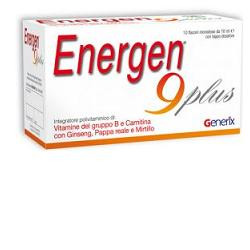Energen 9 Plus Integratore Tonico-Adattogeno 10 Flaconcini