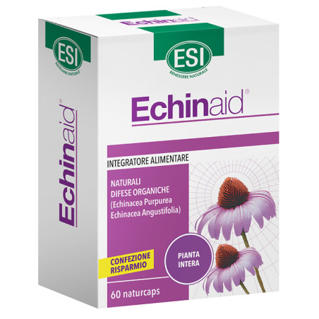 Confezione da 60 capsule di Esi Echinaid Alta Potenza, integratore per rafforzare il sistema immunitario. Confezione da 60 capsule di Esi Echinaid Alta Potenza, integratore per rafforzare il sistema immunitario.
