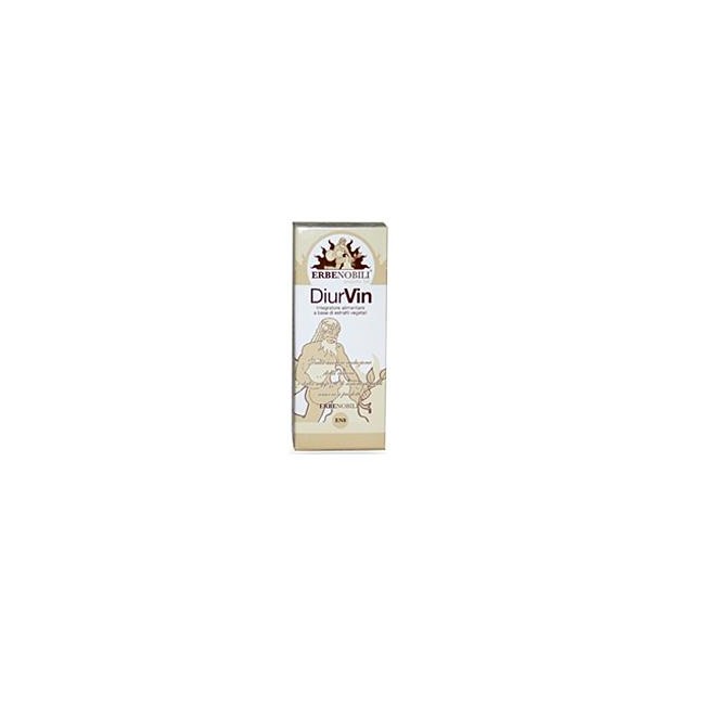 Flacone da 50 ml di Erbenobili Diurvin, integratore drenante contro cellulite e ritenzione idrica.