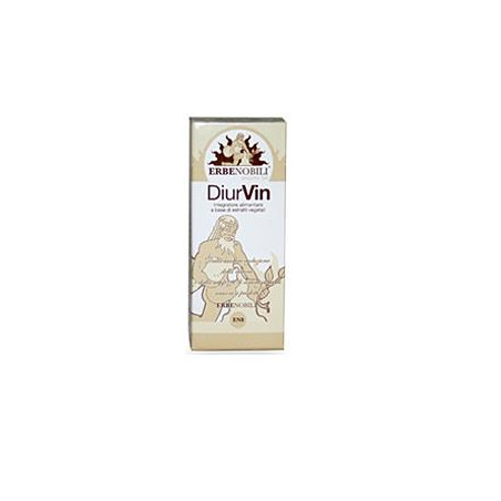 Flacone da 50 ml di Erbenobili Diurvin, integratore drenante contro cellulite e ritenzione idrica.