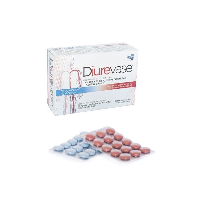 DIUREVASE 60 COMPRESSE 750 MG DIUREVASE 60 COMPRESSE 750 MG