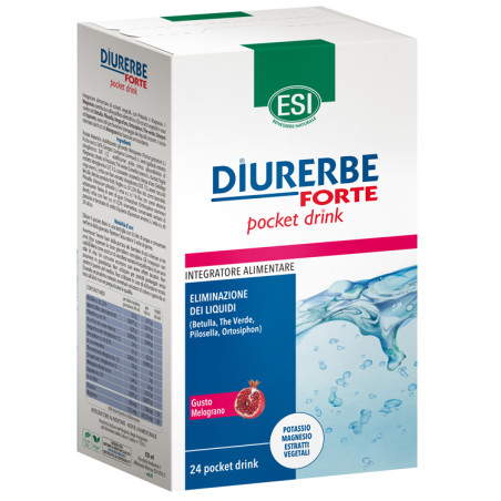Esi Diurerbe Forte Pocket Drink Integratore Diuretico e Detox 24 Buste Esi Diurerbe Forte Pocket Drink Integratore Diuretico e Detox 24 Buste