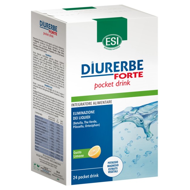 ESI DIURERBE FORTE POCKET DRINK LIMONE 24 X 20 ML ESI DIURERBE FORTE POCKET DRINK LIMONE 24 X 20 ML