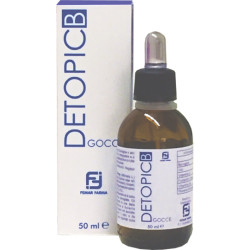 Flacone contagocce da 50 ml di Detopic B Gocce, integratore ricco di omega 3 e omega 6.