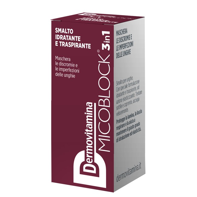 DERMOVITAMINA MICOBLOCK 3 IN 1 SMALTO IDRATANTE E TRASPIRANTE BORDEAUX 5 ML DERMOVITAMINA MICOBLOCK 3 IN 1 SMALTO IDRATANTE E TRASPIRANTE BORDEAUX 5 ML