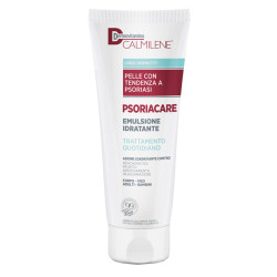 Tubo da 400 ml di Dermovitamina Calmilene Psoriacare, crema idratante per dermatiti.