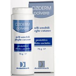 Confezione da 75 grammi di Oziderm Polvere Adsorbente Per Dermatite Sudorazione E Macerazione Della Pelle.