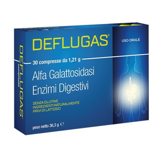 DEFLUGAS 30 COMPRESSE MASTICABILI DEFLUGAS 30 COMPRESSE MASTICABILI