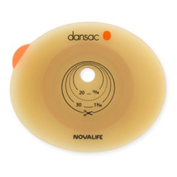PLACCA PER COLO ILEO ED UROSTOMIA DANSAC NOVALIFE2 55MM RITAGLIABILE 10-47