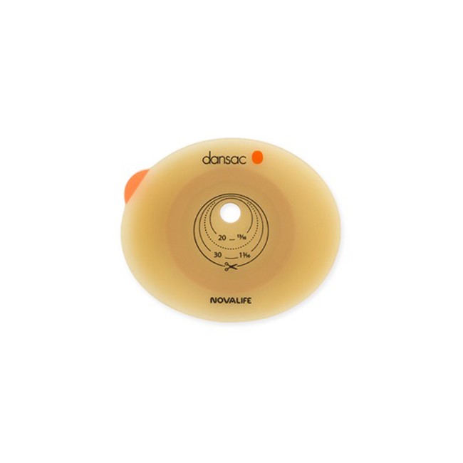 PLACCA PER COLO ILEO ED UROSTOMIA DANSAC NOVALIFE2 43MM RITAGLIABILE 10-35 PLACCA PER COLO ILEO ED UROSTOMIA DANSAC NOVALIFE2 43MM RITAGLIABILE 10-35