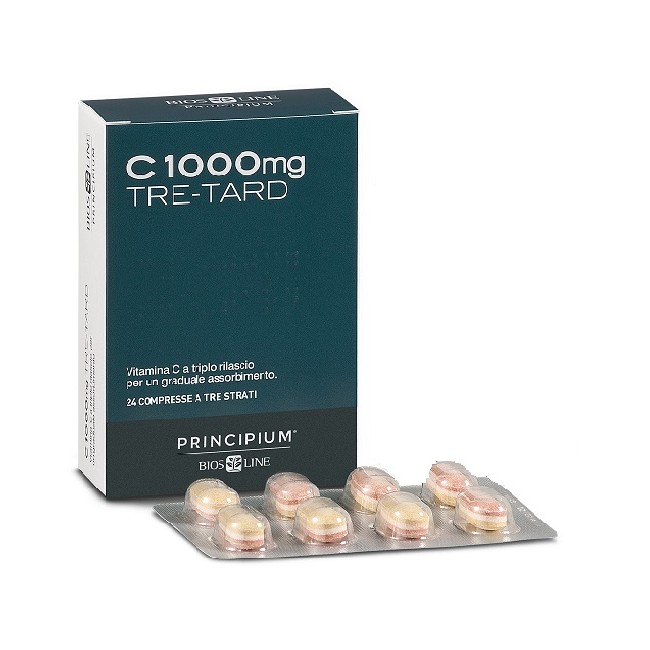 PRINCIPIUM C 1000 MG TRE-TARD 24 COMPRESSE A TRE STRATI PRINCIPIUM C 1000 MG TRE-TARD 24 COMPRESSE A TRE STRATI