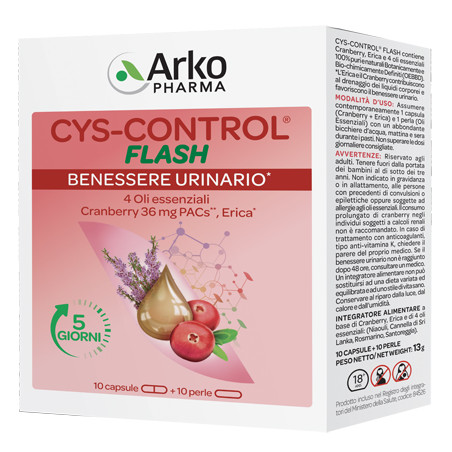 CYS CONTROL FLASH 20 CAPSULE