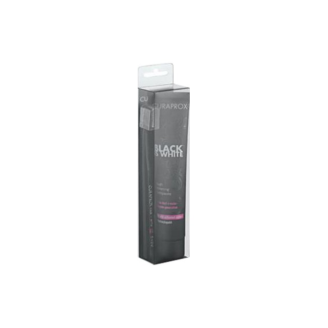 CURAPROX BLACK IS WHITE DENTIFRICI SBIANCANTI 1 DENTIFRICIO DA 90ML + 1 SPAZZOLINO CURAPROX BLACK IS WHITE DENTIFRICI SBIANCANTI 1 DENTIFRICIO DA 90ML + 1 SPAZZOLINO