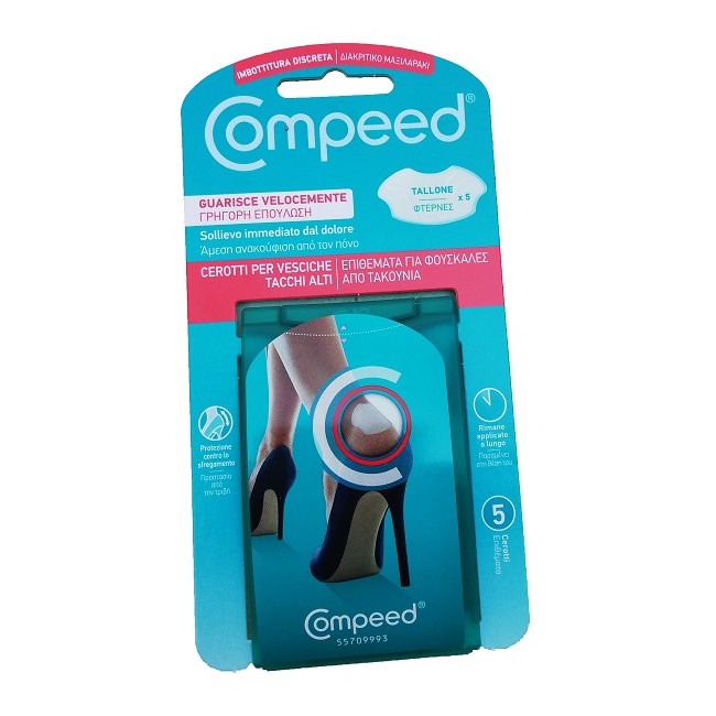 CEROTTO COMPEED VESCICHE TACCHI ALTI 5 PEZZI CEROTTO COMPEED VESCICHE TACCHI ALTI 5 PEZZI