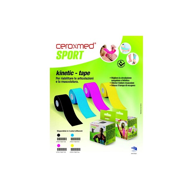 CEROXMED SPORT KINETIC TAPE BLU 1 PEZZO CEROXMED SPORT KINETIC TAPE BLU 1 PEZZO