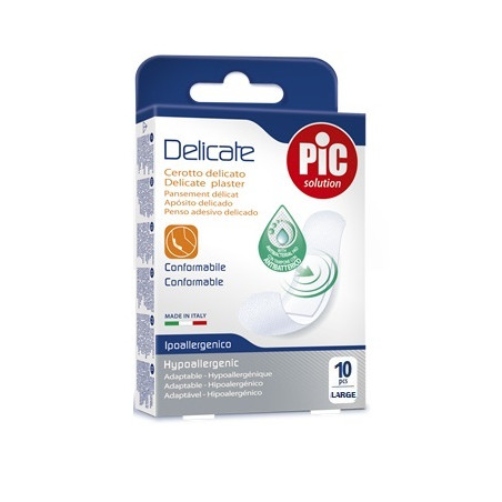 CEROTTO PIC DELICATE 25X72 MM ANTIBATTERICO 10 PEZZI CEROTTO PIC DELICATE 25X72 MM ANTIBATTERICO 10 PEZZI
