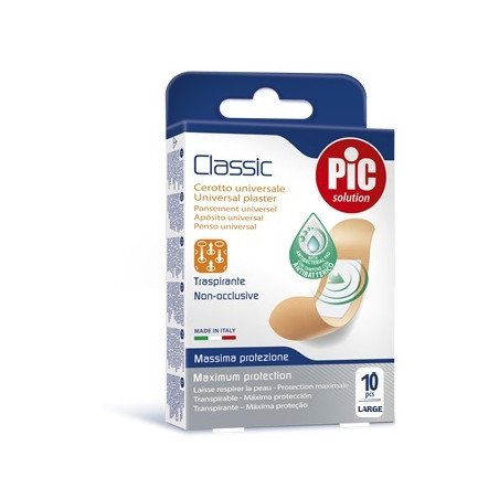 CEROTTO PIC CLASSIC 25X72 MM 10 ANTIBATTERICO 10 PEZZI CEROTTO PIC CLASSIC 25X72 MM 10 ANTIBATTERICO 10 PEZZI
