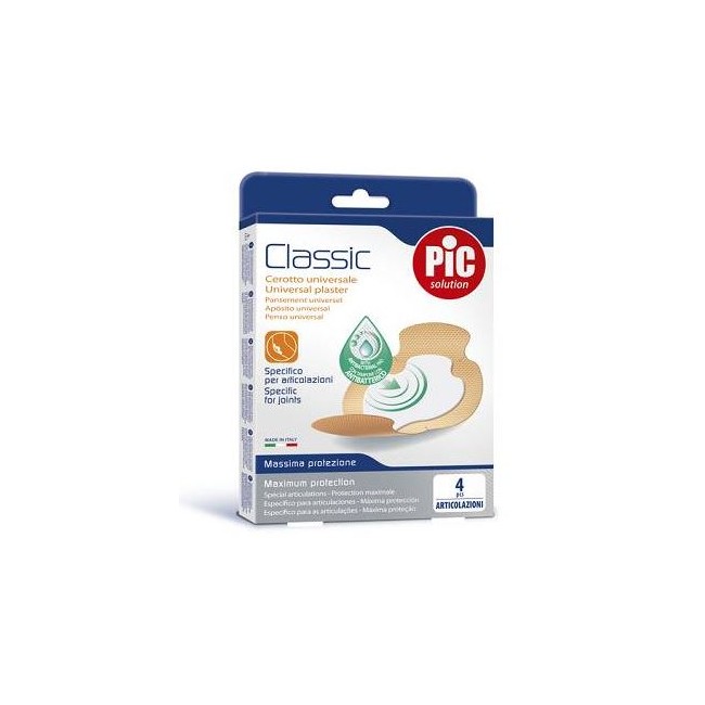 CEROTTO PIC CLASSIC ARTICOLAZIONI ANTIBATTERICO 4 PEZZI CEROTTO PIC CLASSIC ARTICOLAZIONI ANTIBATTERICO 4 PEZZI