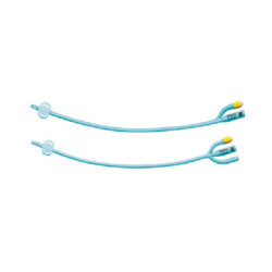 CATETERE VESCICALE A PERMANENZA FOLEY SILASIL PLUS ADULTO PER IRRIGAZIONE A 2 VIE CON PALLONCINO IN SILICONE 2 FORI LATERALI CH2