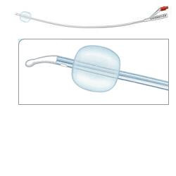 CATETERE FOLEY IN SILICONE PER ADULTI BRILLANT PLUS 2 VIE SENZA SCANALATURE CH16 LUNGHEZZA 41 CM PALLONCINO 10 ML PUNTA TIEMANN